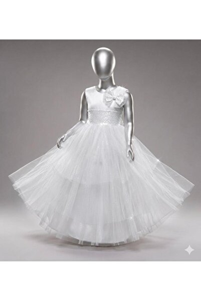 Asortix Girl's Evening Dress Princess Model Layered Tulle Birthday Wedding Dr...