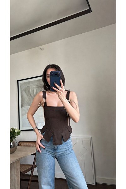Paraf style "Ip Detailed Corset Blouse"