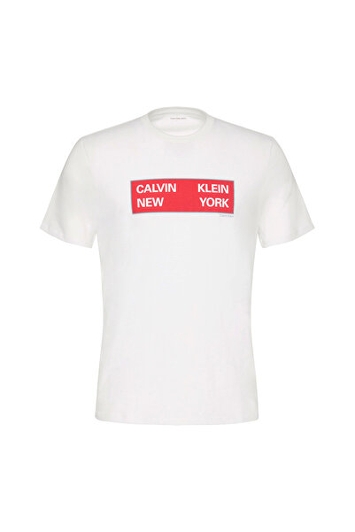 Calvin Klein Bărbați& # x27;s Tricou cu mânecă scurtă, cu imprimeu grafic, gu...