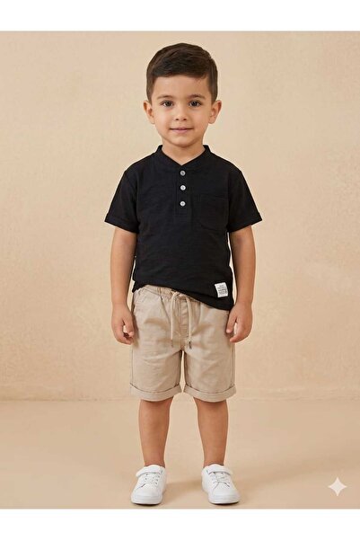 mavolie Linen Look Shorts Set