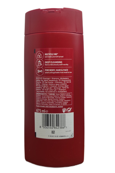 Old Spice WHİTEWATER 3 İN 1 DUŞ JELİ 675 ML X 2 ADET