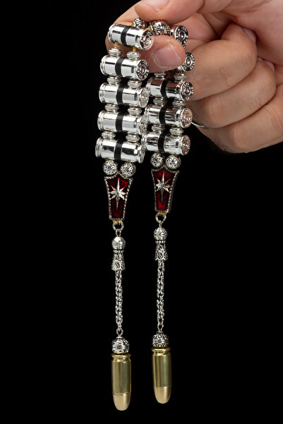 OTTOTESBİH Certified Bullet Design 105Gr Alpaca Metal Rosary Zaza Rosary