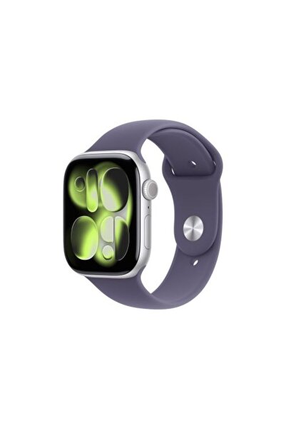 Apple Σειρά Watch 11 (2025) GPS 46mm Ασημί Κάσα Αλουμινίου, Μωβ Ομίχλη Αθλητι...