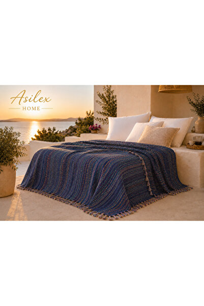 Asilex Home Collection Pătură dublă țesută din piqué 200x250 cm, din bumbac, ...