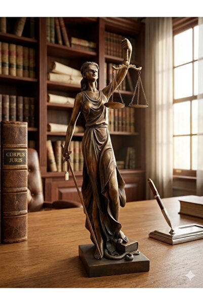HEDİYE İŞLERİ Büyük Boy Adalet Tanrıçası Themis Heykeli Biblo - Hediye Dekora...