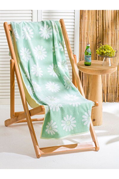 LC Waikiki Flower Printed Women's Beach Towel 70X150 cm