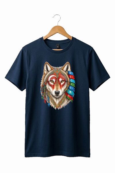 onsrawear تي شيرت أساسي مصنوع من القطن بنسبة 100% مطبوع عليه زخارف تركية عرقي...