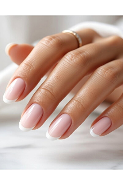 Snap Up Nails Soft Peony French