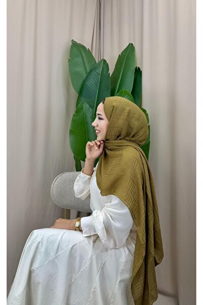 Aura Collection Online Naia Pamuk Kibrit Desen Şal