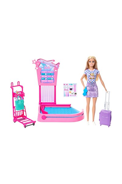 mattel Barbie Seria Basic Barbie La Aeroport (JMJ49)