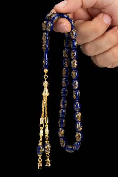 OTTOTESBİH Certified Premium Boxed Gift Rosary with Gold Particles
