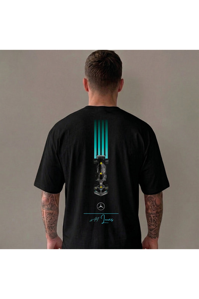 MODEL Formila1 Mercedes baskılı tshirt