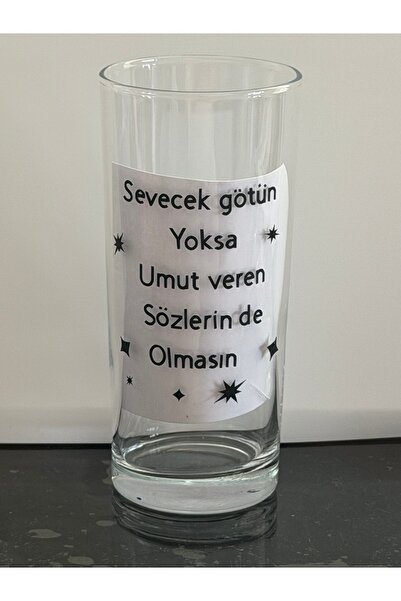 Latelier Elegant Yazılı rakı bardagı 1 adet