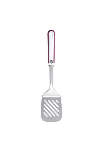 Perfect Kitchen Slotted Turner Stainless Steel Handle Plastic