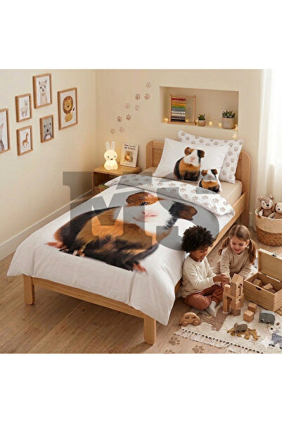 OEM Guinea Pig Duvet Cover Set , 2 pieces, 100% Cotton, duvet cover 140x200 c...