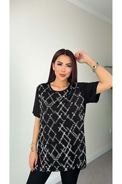 DİDEM GÜLTAKTI Mena Kadın Baskılı Tunik Bluz