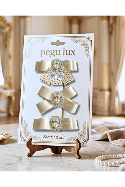pegu baby collection ΣΕΤ 3 ΤΕΜΑΧΙΩΝ LITTLE MINI LUX ECRU ΣΑΤΕΝ ΚΟΥΡΤΙΝΑΖΕΣΕΝΕ...