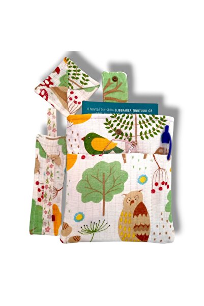 Lucille Craftshop Handmade Book Cover – Cheerful Nature Print