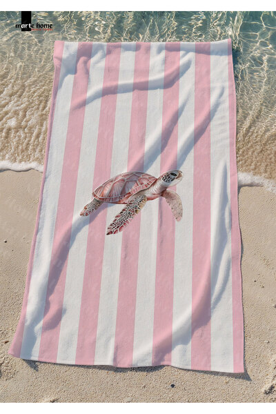 Marte Home Colorful Printed Beach Towel - 75X150 cm