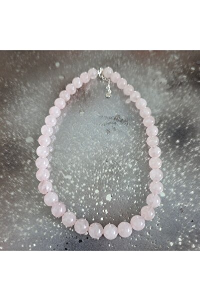 DRUZY Rose Quartz Necklace, Love #91