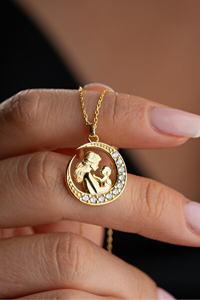 Silvano Jewelry 925 Ayar Gümüş Anne Bebek Kolyesi