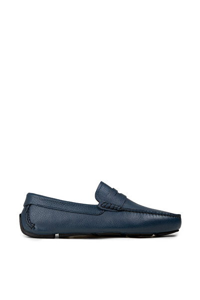 Deery Men's Genuine Leather Blue Loafer Penny