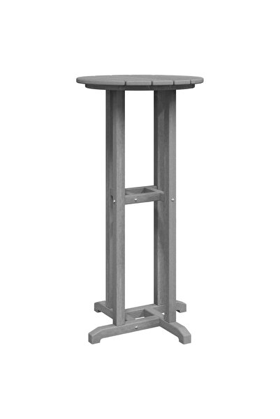 vidaxl Bar table Light grey 55 x 55 x 107 cm Polyethylene