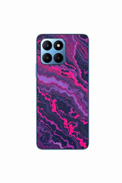 OEM Husa compatibila cu Honor 70 Lite Silicon Gel Tpu Model Midnight Rose Marble