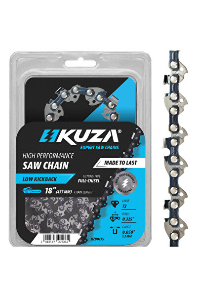 KUZA - Lant pentru drujba, Lungime 18", pas 0.325", grosime 050"-1.3 mm, 72 Z...