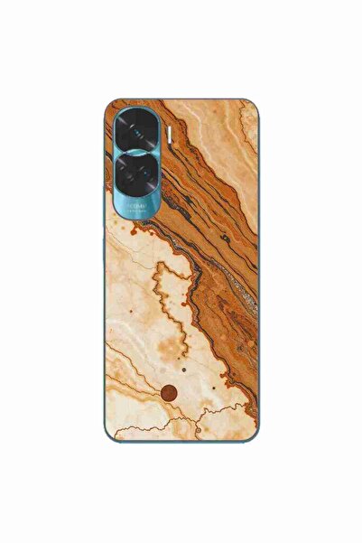 OEM Husa compatibila cu Honor 90 Lite 5G Silicon Gel Tpu Model Caramel Marble...