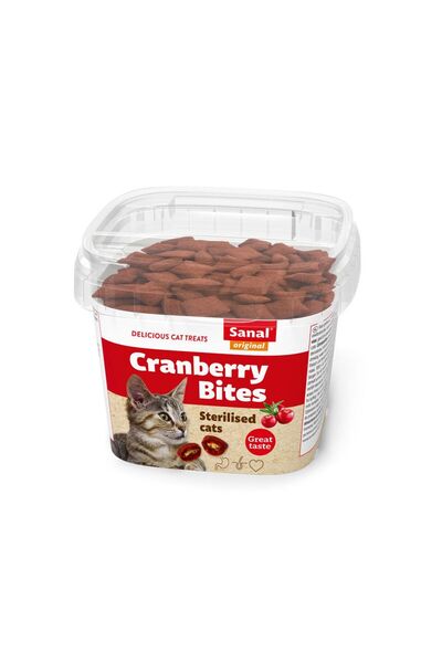 Sanal Λιχουδιά Γάτας Μπουκιές Cranberry & Κοτόπουλο 75gr
