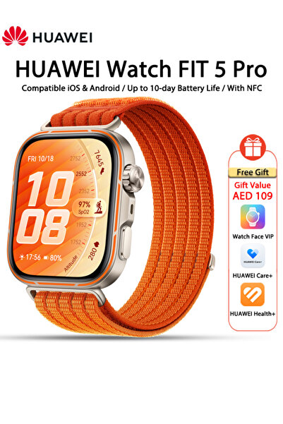 Huawei WATCH FIT 5 Pro Smartwatch, 44.5mm FullView Display, iOS & Android, up...