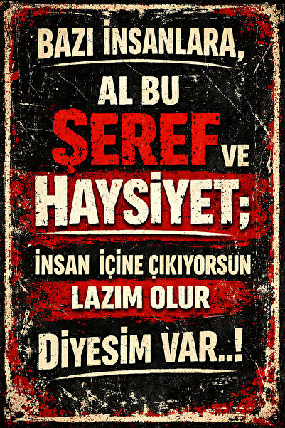 Hayal Poster bazı insanlara al bu Retro Ahşap Poster 20x30