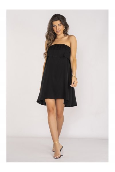 Awama Rochie Rochie dama awama, viscoza, A658 - Neagra -, S-M INTL