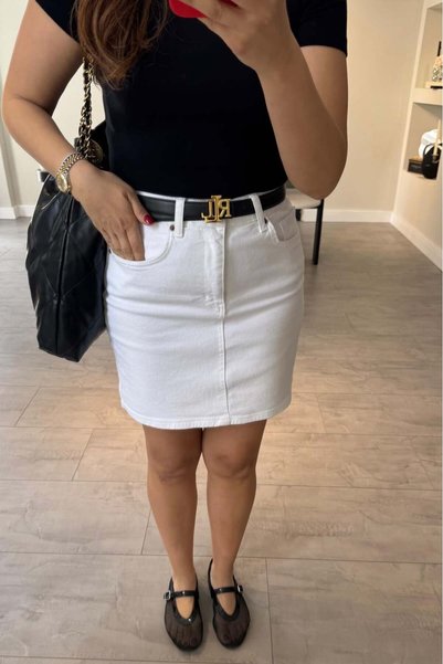 ELMASSTİL ROSE MİNİ JEAN ETEK/24147