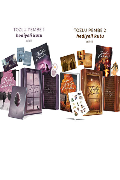 Ephesus Yayınları Tozlu Pembe 1 Hediyeli Kutulu Ciltli ve Tozlu Pembe 2 Hediy...