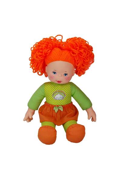 Dollz'n More Papusa cu par portocaliu, Dollz n More, Rainbow, 35 cm