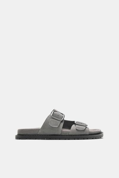 Pull & Bear Deri tokalı sandalet