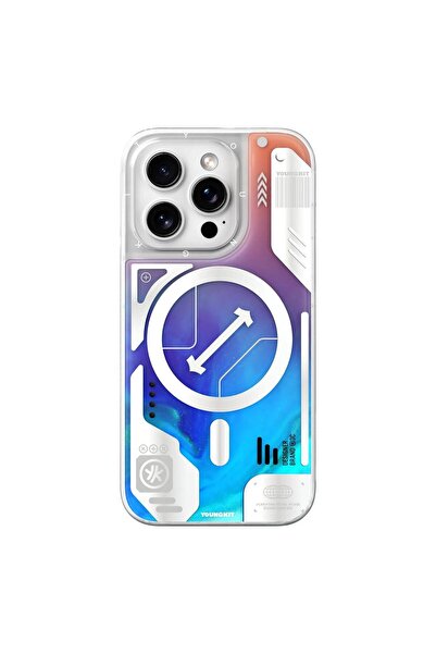 Youngkit Magnetic Galaxy Magic Quicksand Slim Case for iPhone 16 Pro - Glow i...