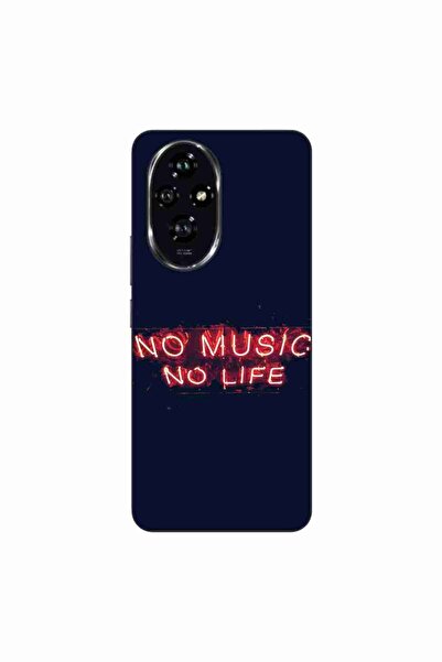 OEM Θήκη συμβατή με Honor 200 Σιλικόνης Gel TPU Μοντέλο No Music No Life