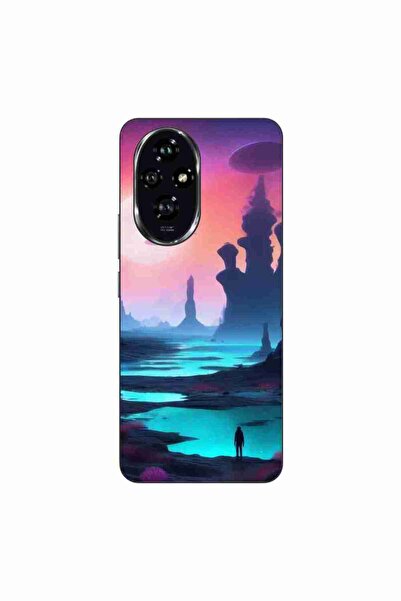 OEM Husa compatibila cu Honor 200 Silicon Gel Tpu Model Mystic Planet