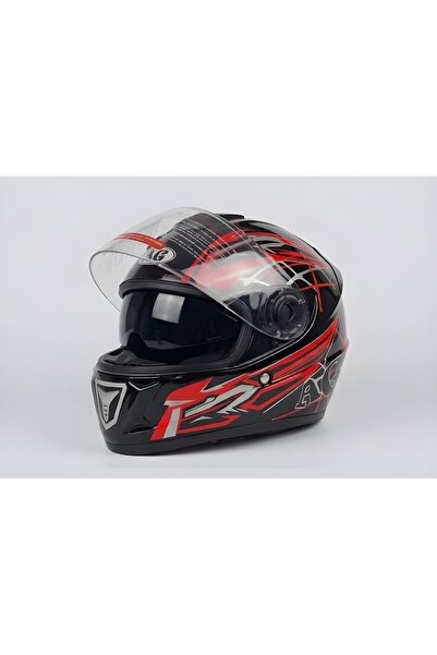 AG Full-Face Motorcycle/Scooter Helmet with Sun Visor