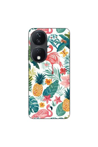 OEM Husa compatibila cu Honor X7b Silicon Gel Tpu Model Tropical Pattern