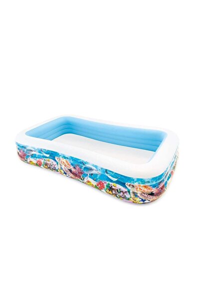 WOWMOMKIDS Ih58485 Fish Patterned Transparent Family Pool