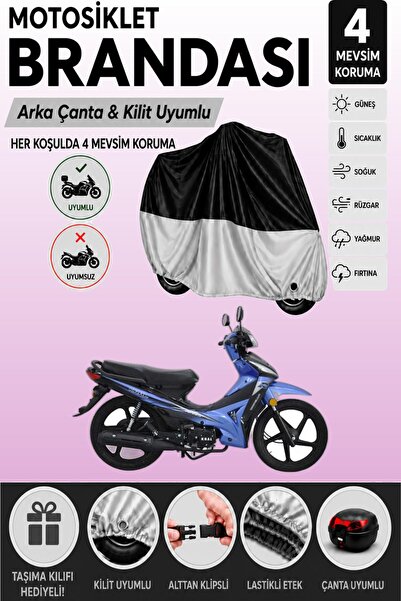 Cemku Double Black Top - Gray Bottom, Rear Bag Compatible King Motor Kr-50 Ca...