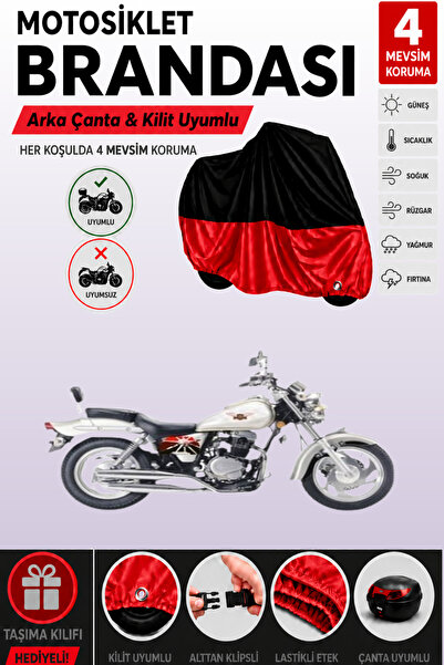 Cemku Double Black Top - Red Bottom, Rear Bag Compatible Steel Engine Crow.N ...