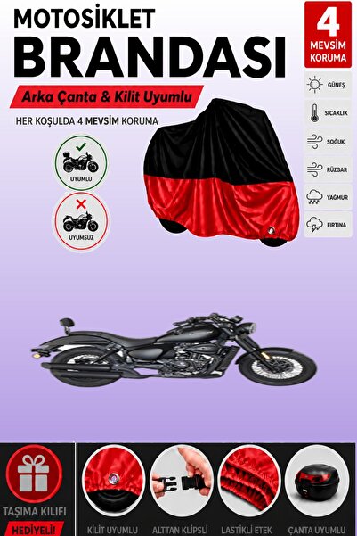 Cemku Double Black Top - Red Bottom, Rear Bag Compatible Falcon Freedo.M 277 ...