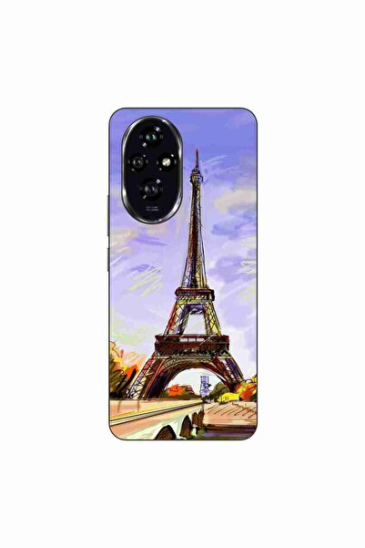 OEM Husa compatibila cu Honor 200 Silicon Gel Tpu Model Desen Turnul Eiffel
