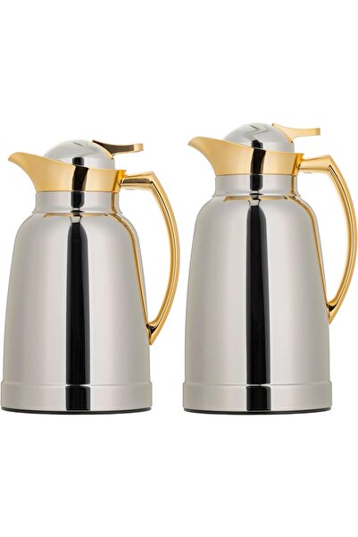 ALSAIF Helena 2- Pieces Coffee and Tea Vacuum Flask, leak-proof and keeps dri...