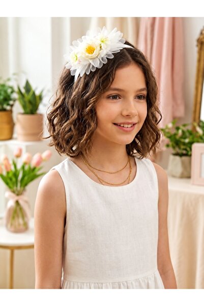 GlassySKY Accesoriu de păr elegant și la modă cu trandafiri pentru ziua de na...